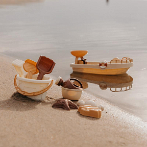 Набор для пляжа и песочницы Mrs. Ertha "All Aboard", микс с бежевым